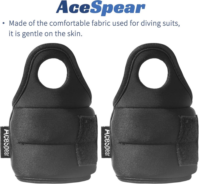 AceSpear Wrist Weights with Thumb Loops Lock for Men Women 1lb*2 2lbs*2 3lbs*2 Ankle Weights Weighted Gloves for Running Strength Training Walking Exercises - Image 4